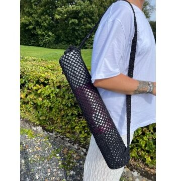 Elegant Sort Yoga Taske – Perfekt til Dit Udstyr