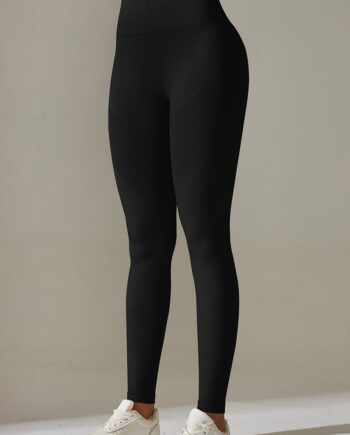 Sort Airmotion Scrunch Tights Black Black - Cbl-fitness Fitwell