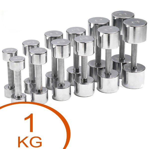 Eurosport Krom Håndvægte 1kg - Eurosport Fitwell