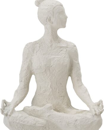 Hvid Skulptur Bloomingville Adalina Pynteskulptur Polyresin Yoga Pose - Bloomingville Fitwell  - 5711173268955