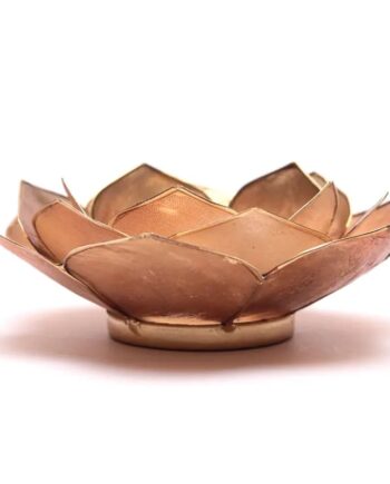 Lotus Lysestage Smoked Beige Med Guld Kant Yoga & Yogini Yogo & Yogini Studiobuus - Fitwell  - 8720088294345