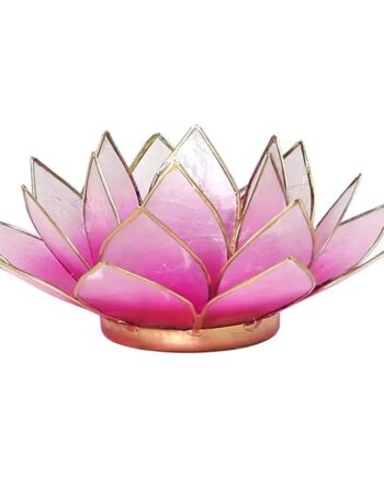 Pink Lotus Lysestage Light Med Guld Kant Yoga & Yogini Yogo & Yogini Studiobuus - Fitwell  - 8718657460604