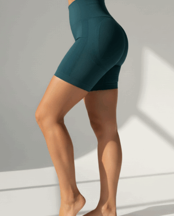 Grøn Bodycurve Scrunch Shorts Bluegreen Bluegreen - Cbl-fitness Fitwell