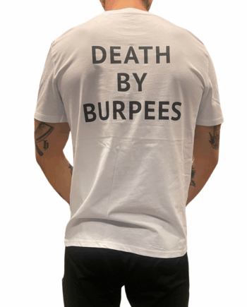 Hvid Fitness Tee Shirt White Death Burpees - Fitwell