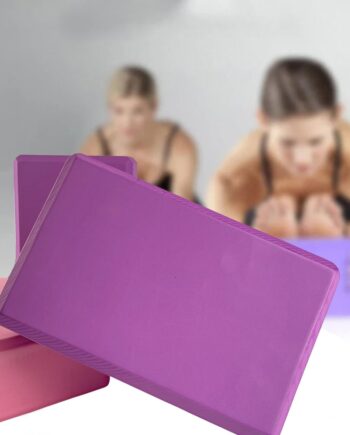 Yoga Blok Afrundede Kanter Hjørner For Bedre Komfort Lilla - Satana.dk Fitwell