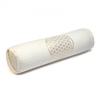 Hvid Bolster Livets Blomst Yoga Pude Bolster Godkarmashop - Fitwell