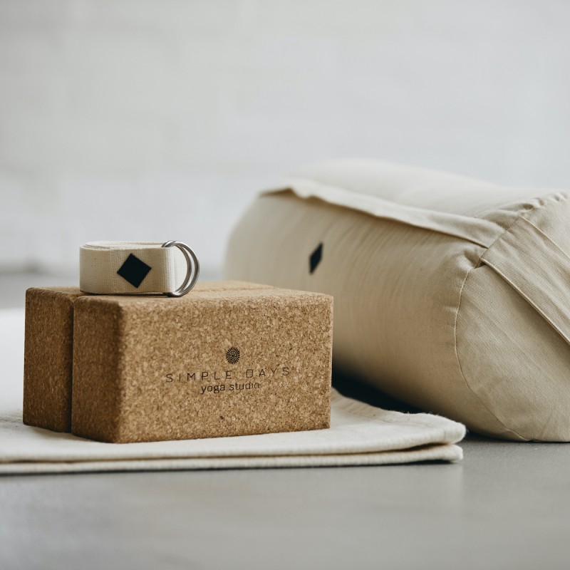 Kork Blok Yoga Brun Simple Days - Nordal Fitwell - 5708309150758