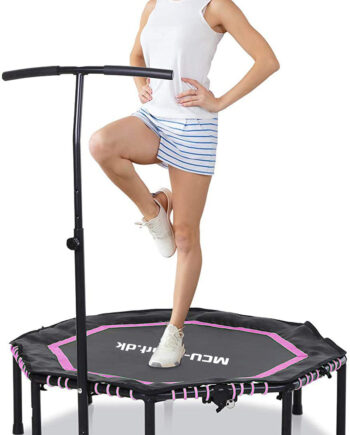 Pink Mcu Sport Fitness Trampolin Octagon Foldbar Håndtag 122cm - Mcu-sport Fitwell  - 5712548136640
