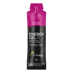Purepower Energy Gel Røde Bær Koffein - Purepower Fitwell  - 5701477957525