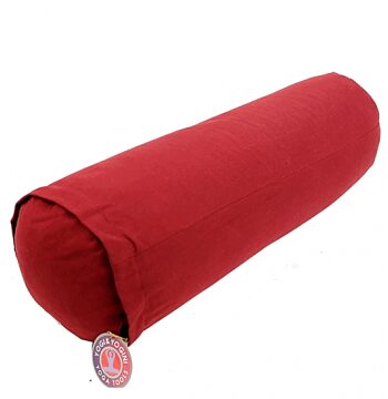 Rund Yoga Pude Rød Yoga Pude Bolster Godkarmashop - Fitwell