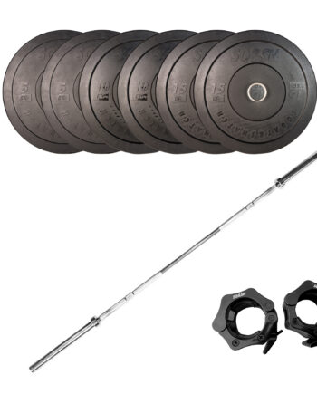 Sort Ampamp Vægtstangssæt - Sq&sn Fitwell