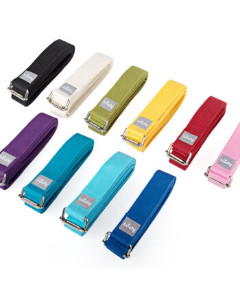 Yoga Bælte Asana Bomuld Metalspænde Lilla - Bodhi Fitwell