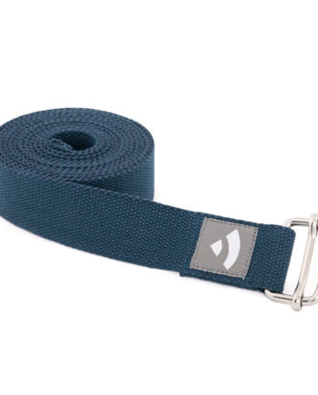 Yoga Bælte Asana Bomuld Metalspænde Navy - Manduka Fitwell